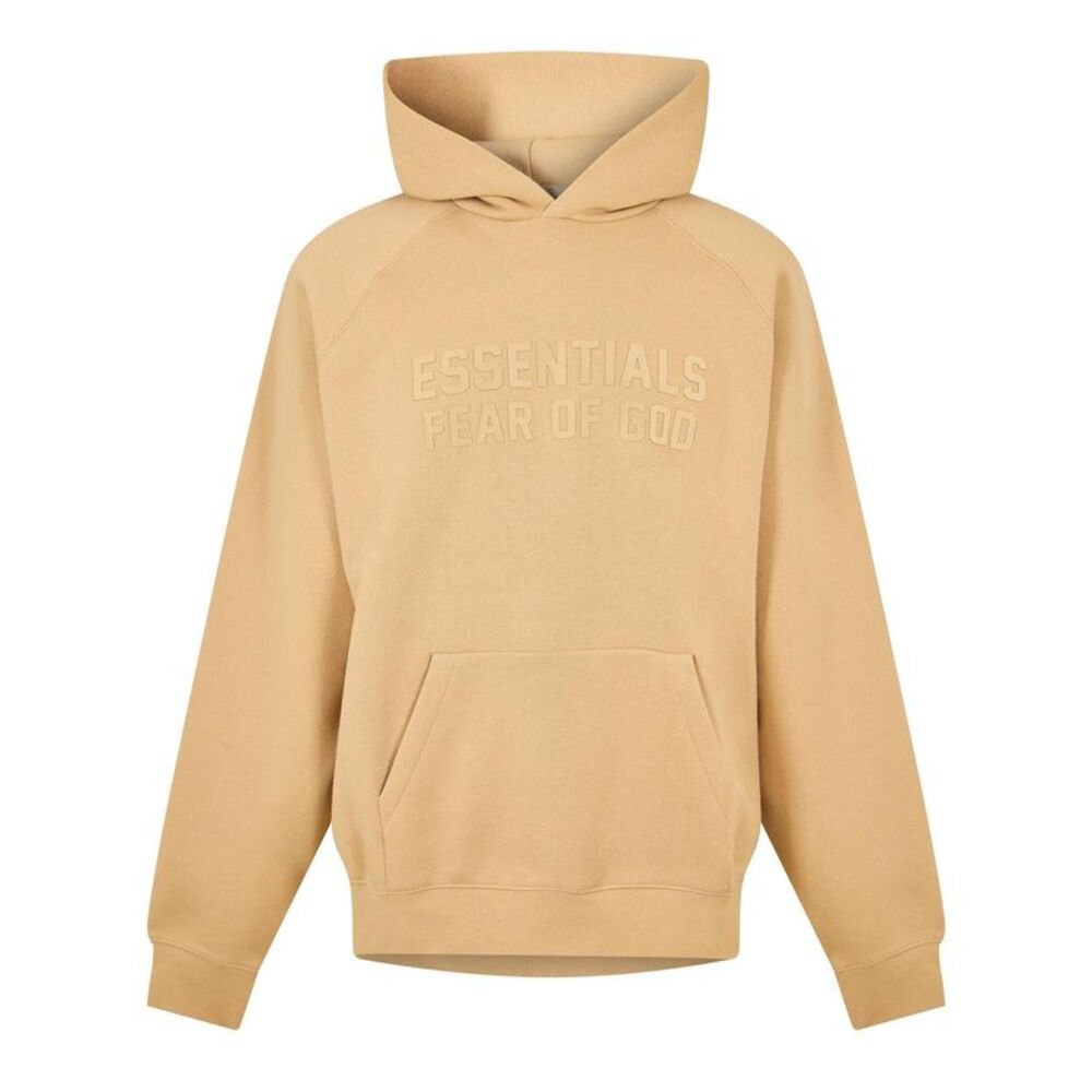 Fear Of God Essentials Mens Relaxed Fit Hoodie / Sand